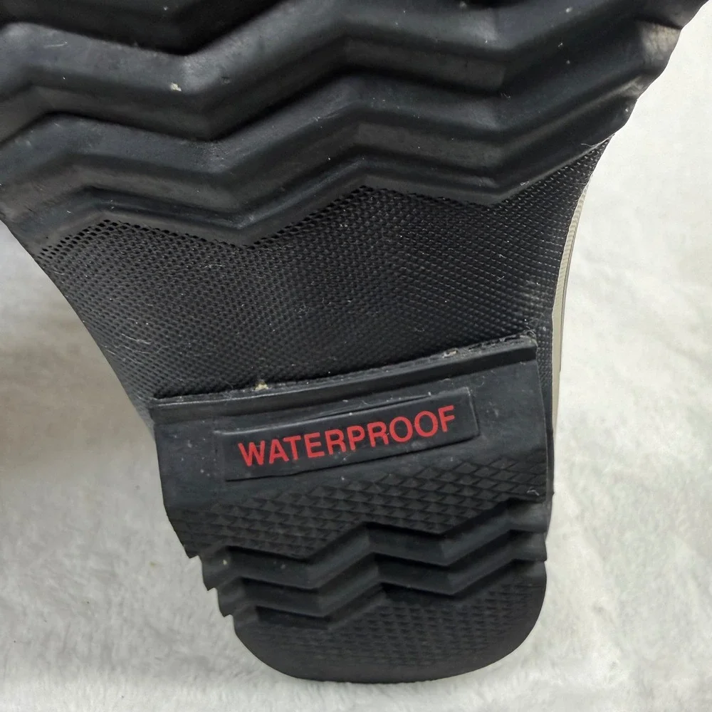 Sorel Yoot Pac Nylon‎ Waterproof Snow Boots Navy Blue Red NY1879-464 Kids Size 5